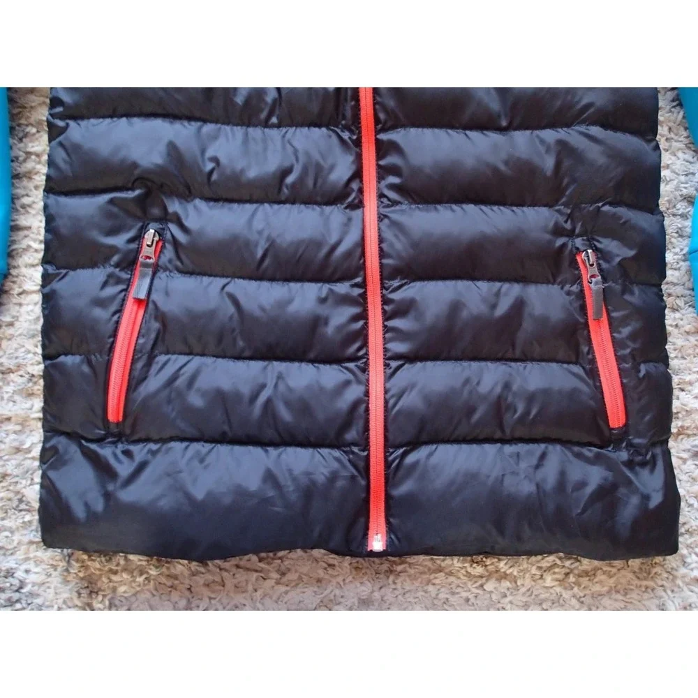 Spyder Hybrid Puffer Jacket Youth XXL Blue Black Excellent Full Zip Hooded